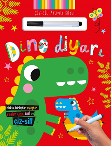 Çiz–Sil Aktivite Kitabı - Dino Diyarı