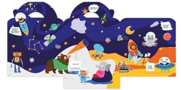 Yolculuğumuz… Uzayın Derinlerine! Bitmeyen Sticker Kitabım