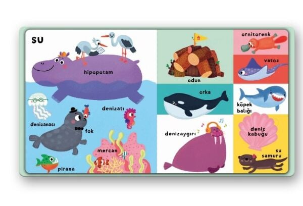 İlk 100 Kelimem – Doğada Yaşam (Pencereli Dokun-Hisset)