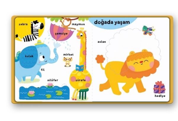 İlk 100 Kelimem – Hayvanlar (Pencereli Dokun-Hisset)