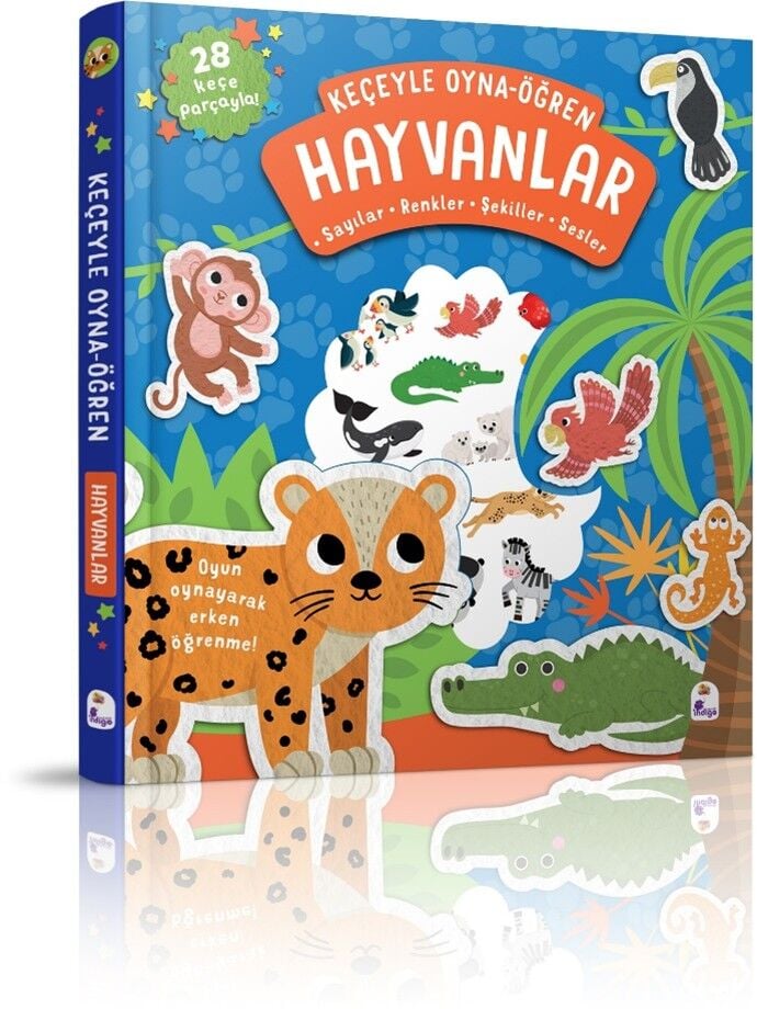 Keçeyle Oyna-Öğren Hayvanlar