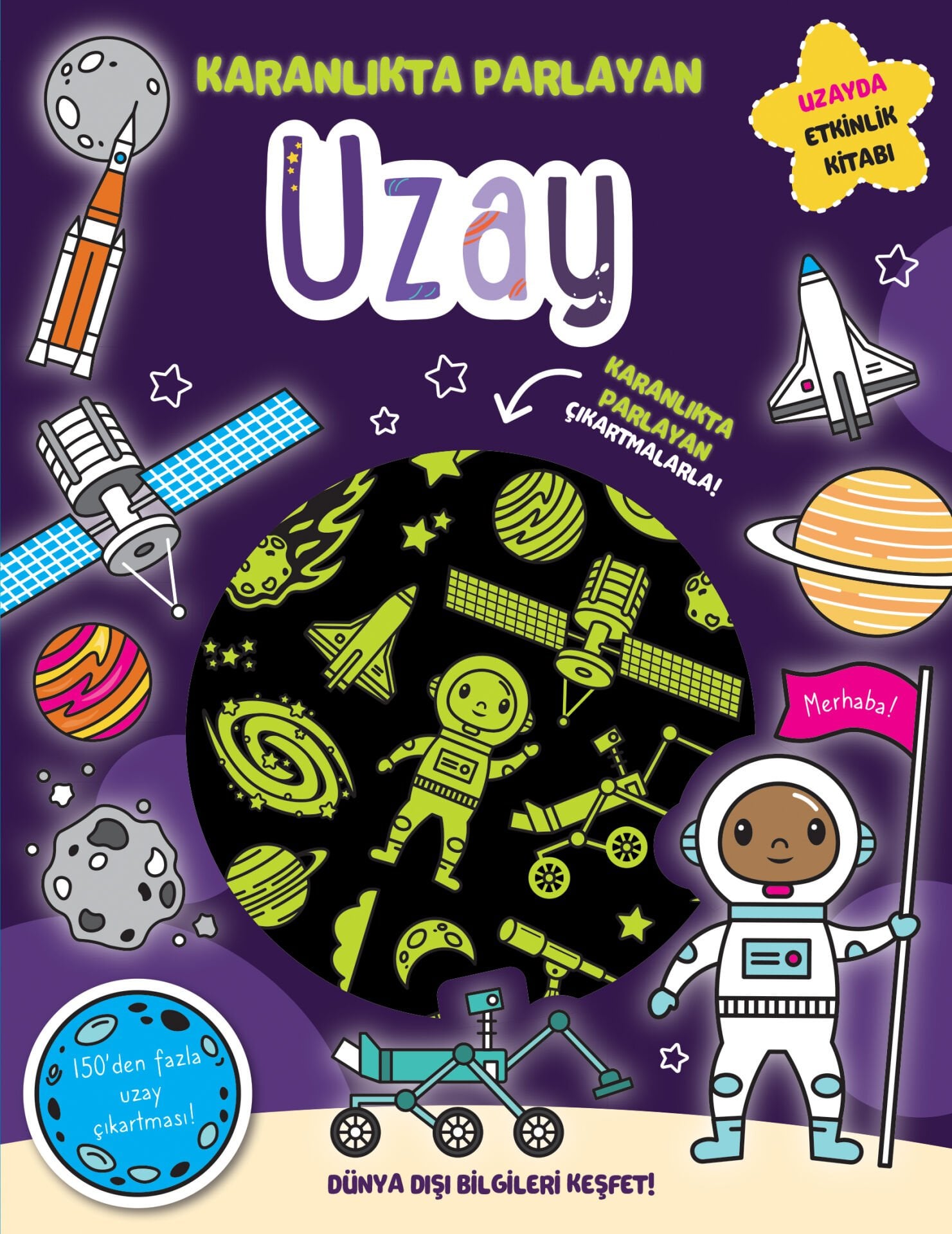 Karanlıkta Parlayan Kitaplar - Uzay (Parlayan Çıkartmalar)