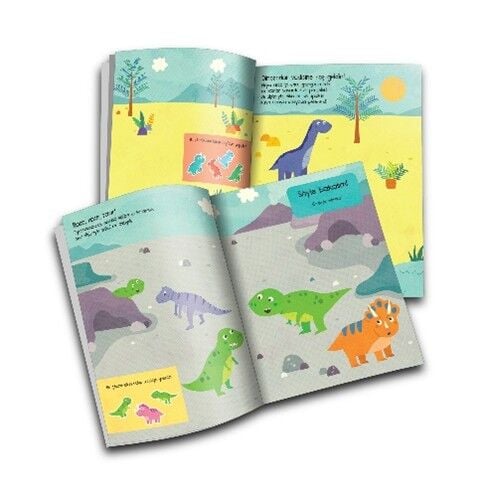 Keçe Çıkartmalar – Dinozorlarla Oyun Kitabı