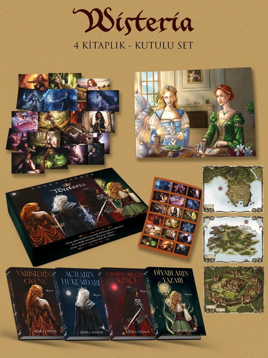 Wisteria Serisi  4 Kitap (Hediyeli Kutu)