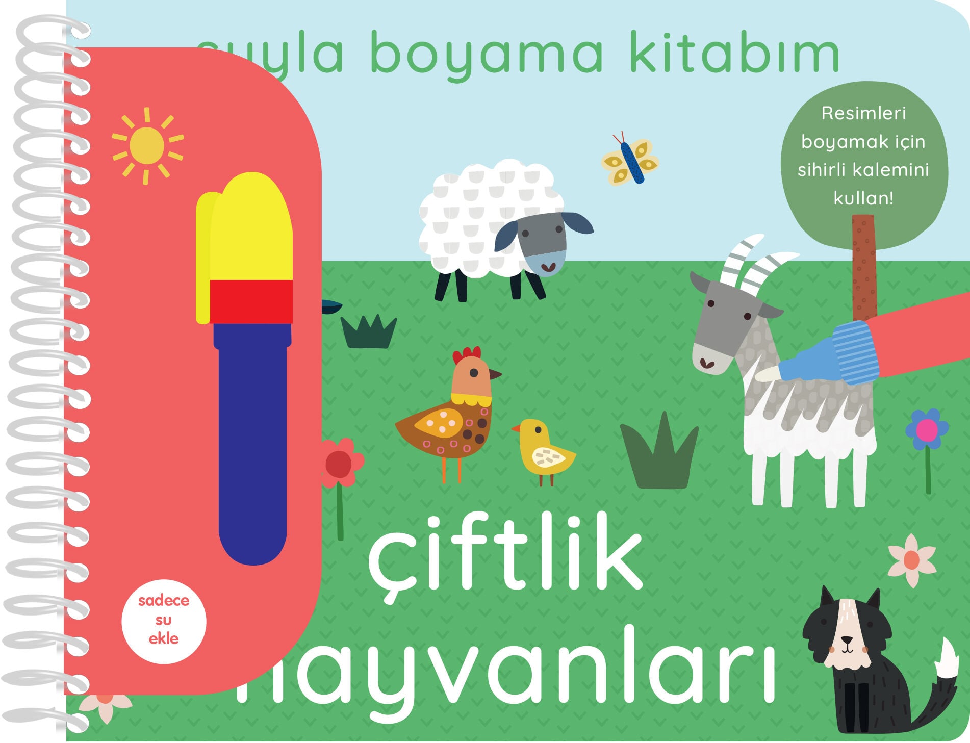 Suyla Boyama Kitabım – Çiftlik Hayvanları