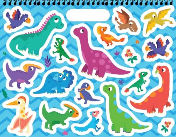 Çıkartmalarla Bitmeyen Eğlence - Dinozorlar
